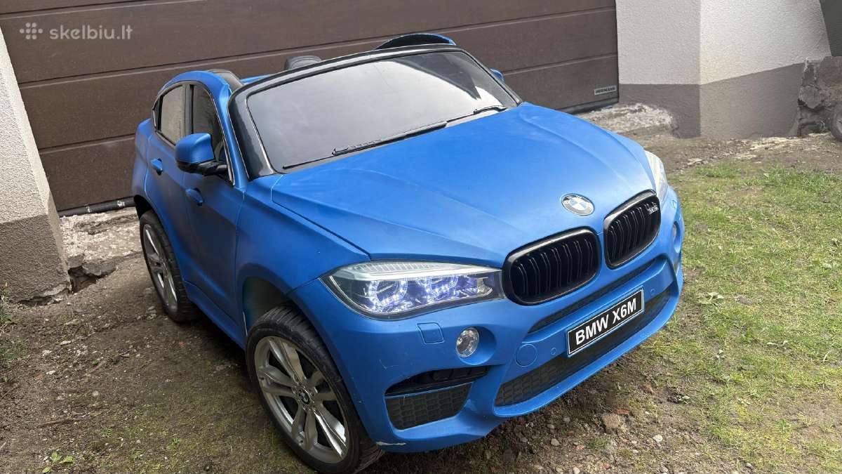 Dvivietis vaikiškas elektromobilis Bmw X6m - nuotraukos Nr. 4