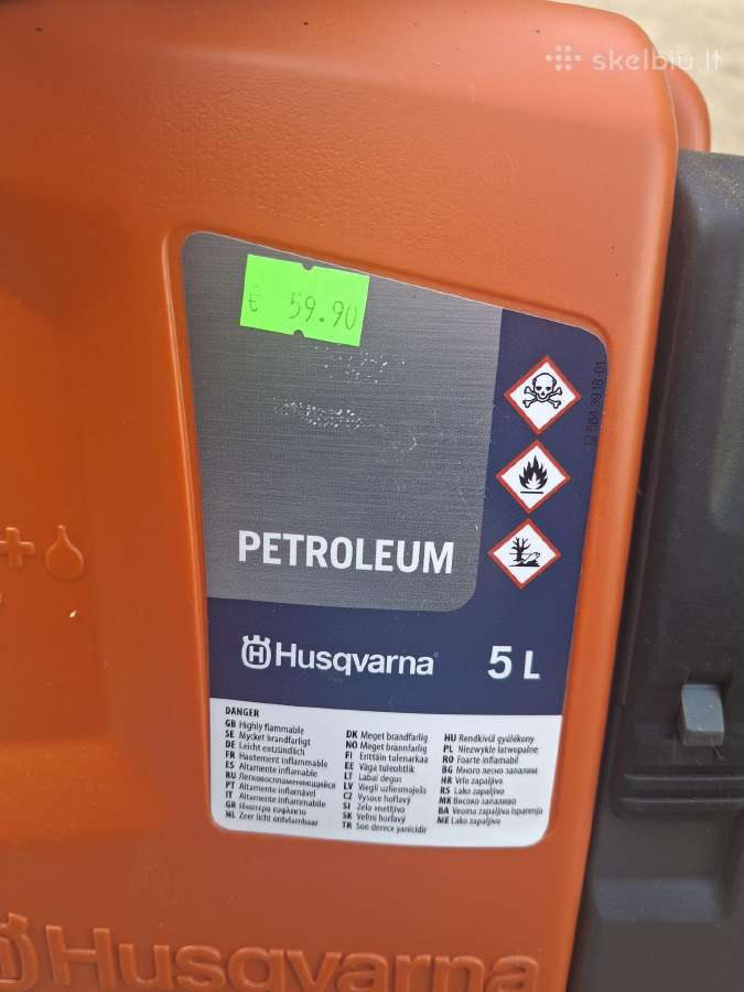„husqvarna“ benzino ir alyvos talpa - nuotraukos Nr. 3