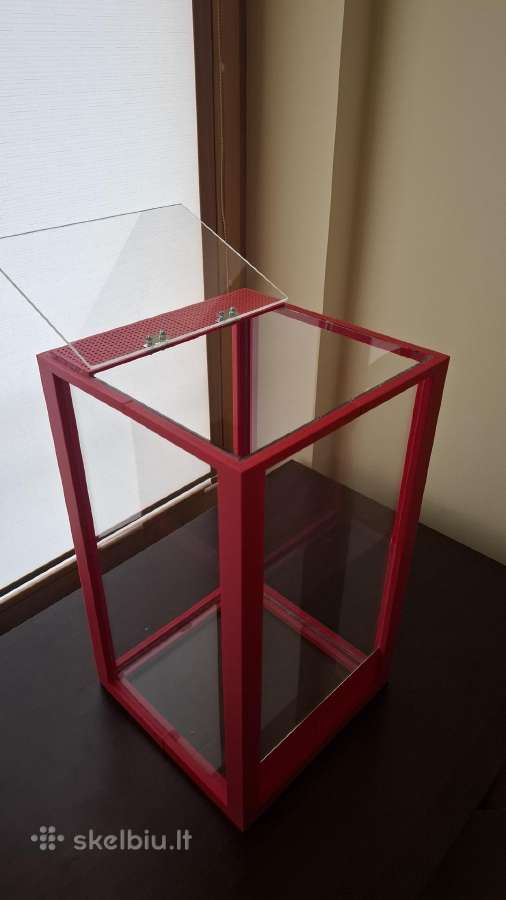 Terariumas 25x25x45cm (raudonas) - nuotraukos Nr. 4