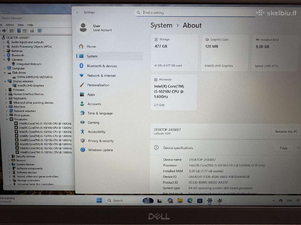 Dell Latitude 3510 - nuotraukos Nr. 5