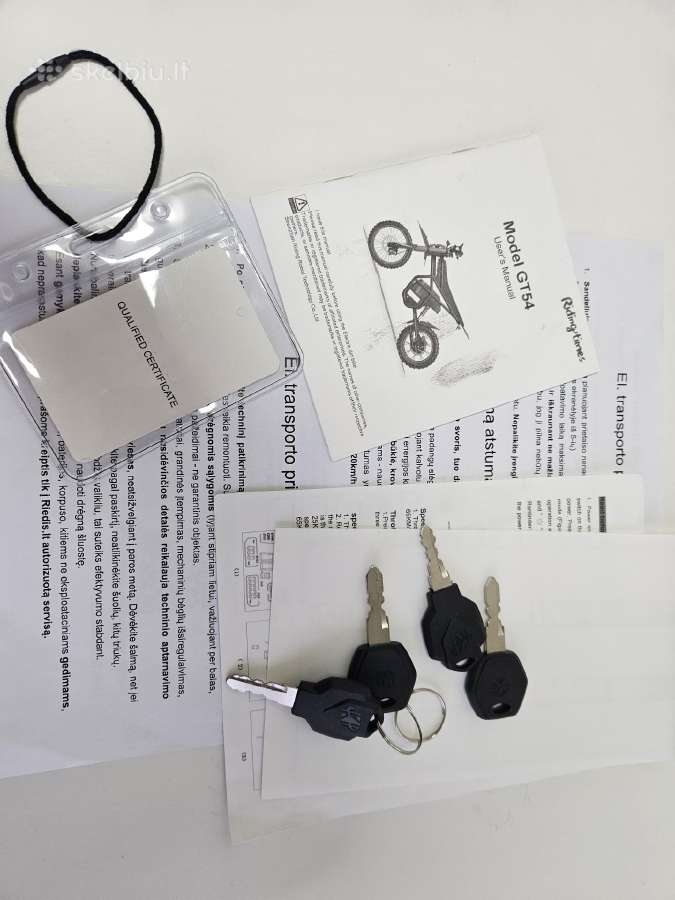 Gt54 27ah elektrinis krosinis motociklas - nuotraukos Nr. 11