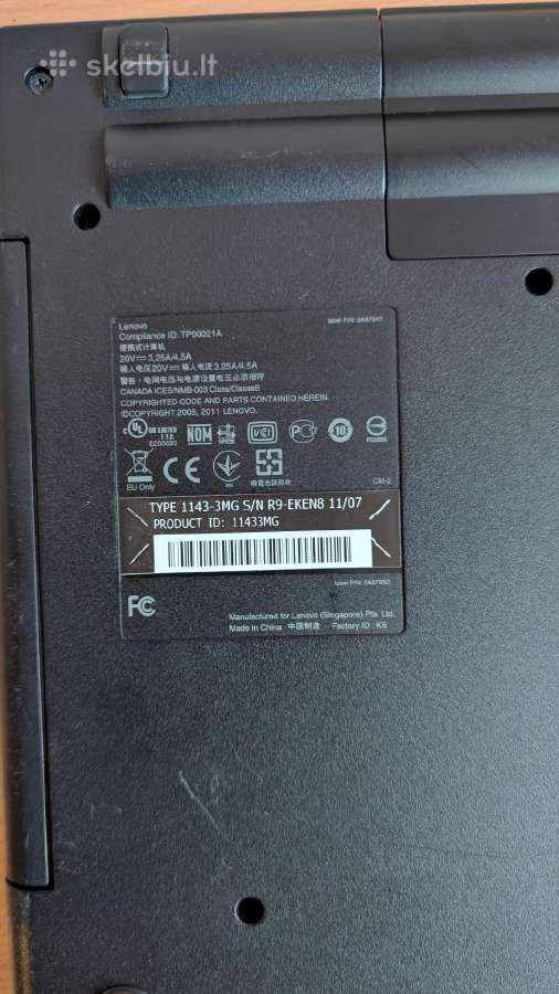 Lenovo Thinkpad Edgee520 (i5/4gb RAM / 500gb HDD - nuotraukos Nr. 8