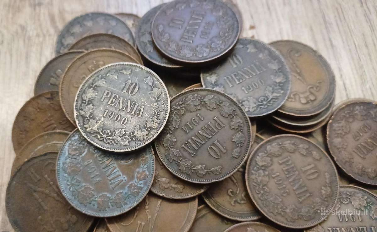Suomija monetos iki 1917 m. 45 vnt - nuotraukos Nr. 2