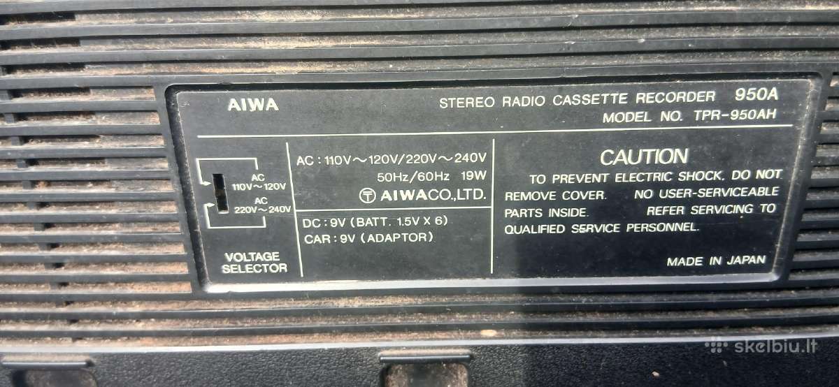 Aiwa Tcr 950 radija su kasete - nuotraukos Nr. 4