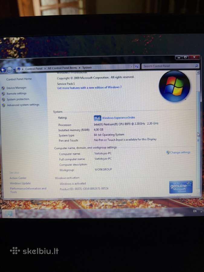 Dell Inspiron N5050 - nuotraukos Nr. 3
