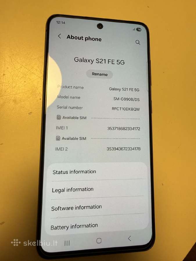 Samsung Galaxy S21 Fe 5G - nuotraukos Nr. 7