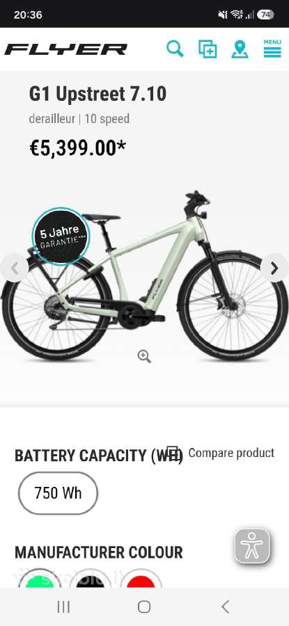 Flyer upstreet elektrinis 95nm 750wh 1x10 M size - nuotraukos Nr. 8