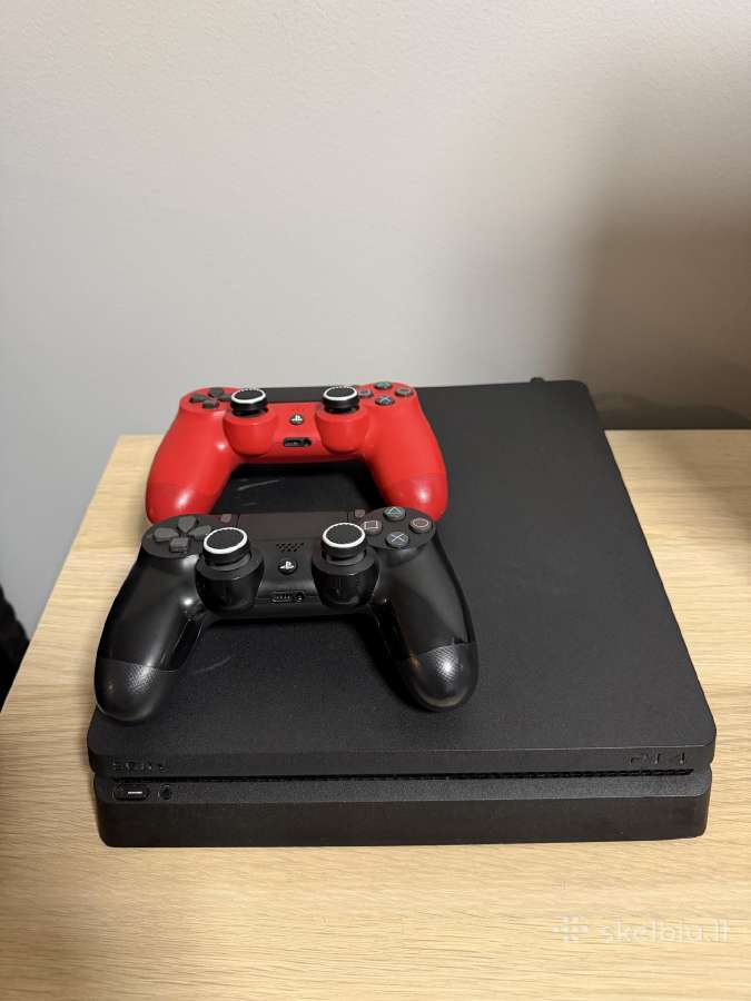 Playstation 4 Slim 500gb + 2 Dualshock + Gta V - nuotraukos Nr. 3