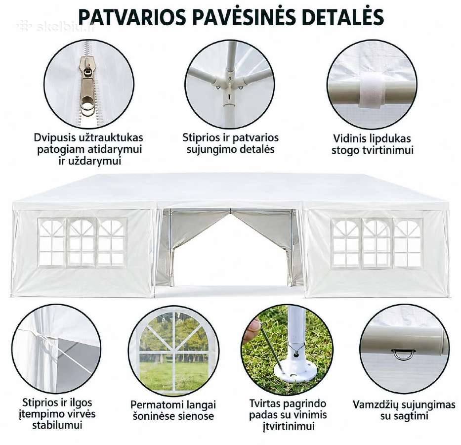 Didelė lauko pavėsinė - nuotraukos Nr. 4