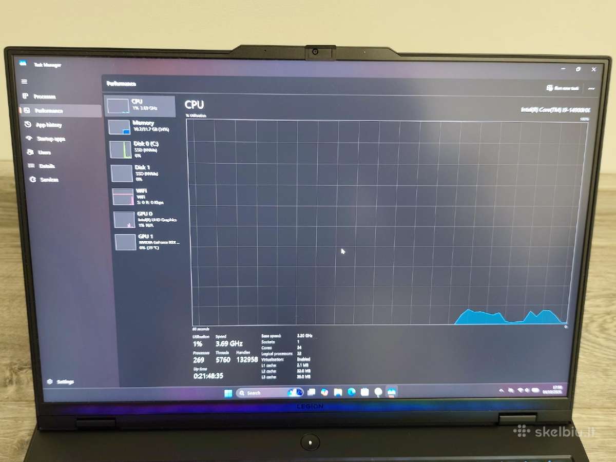 Rtx 4080 12gb, intel i9, 2tb SSD, 32gb RAM, 240hz - nuotraukos Nr. 4