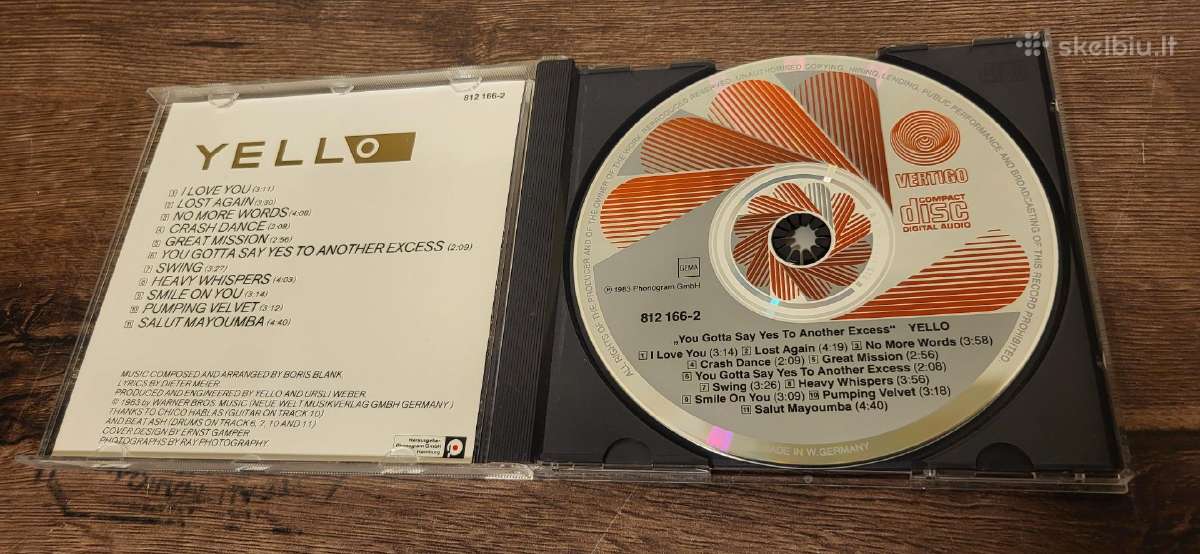 Yello CD - nuotraukos Nr. 2