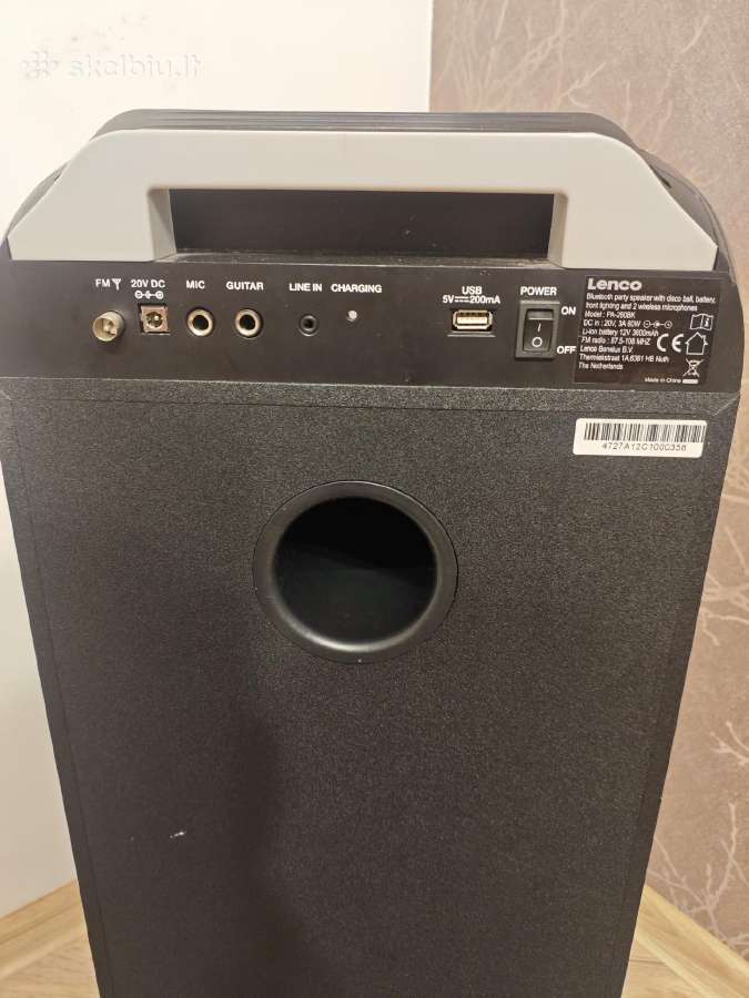 Garso kolonėlė Lenco Pa 260bk - nuotraukos Nr. 4