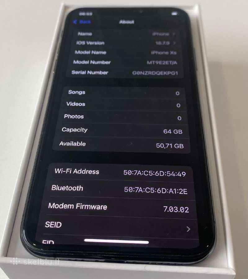 iPhone XS 128 GB - nuotraukos Nr. 10