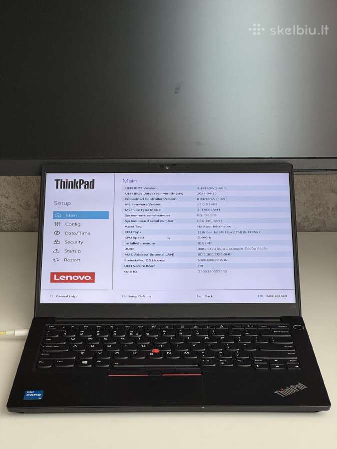 Lenovo Thinkpad E14 Gen2 Intel - nuotraukos Nr. 4
