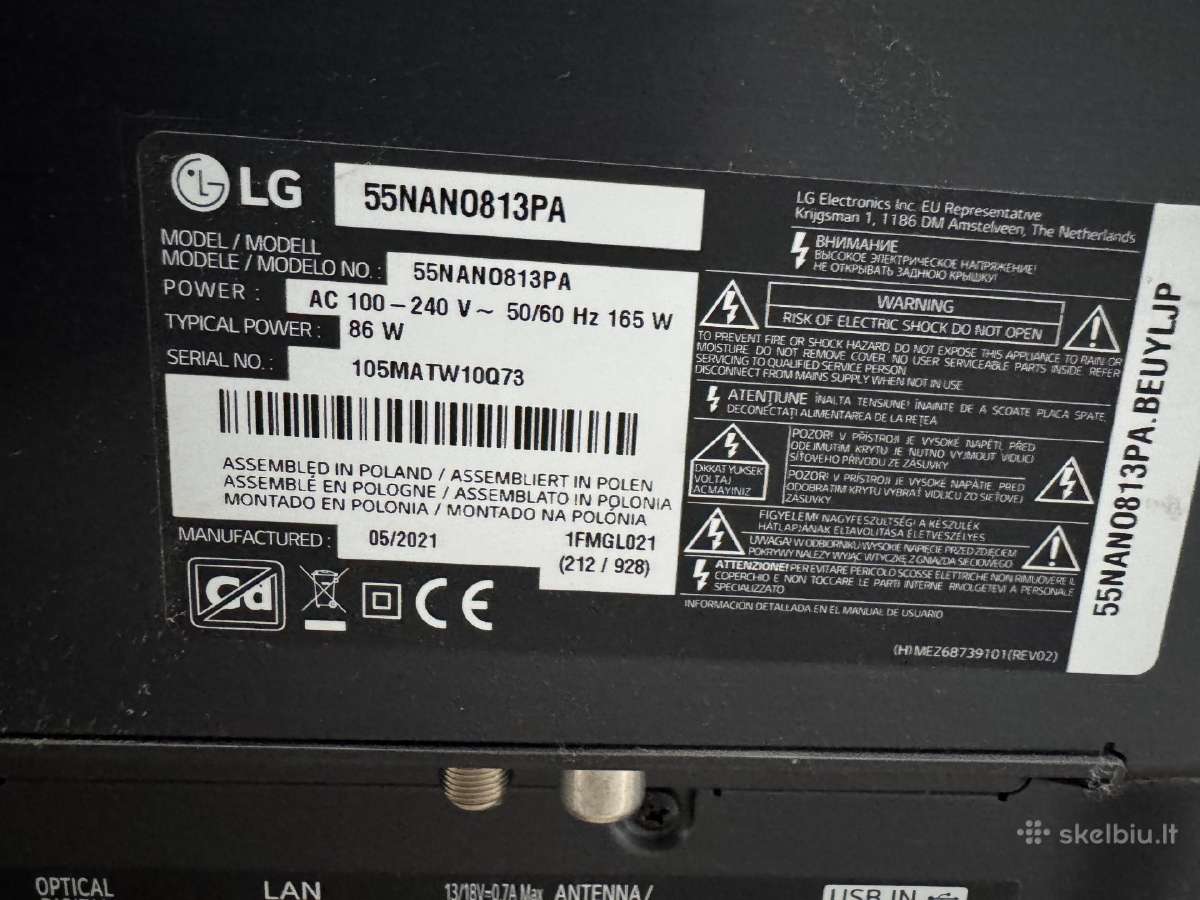 LG 55inch smart TV - nuotraukos Nr. 3
