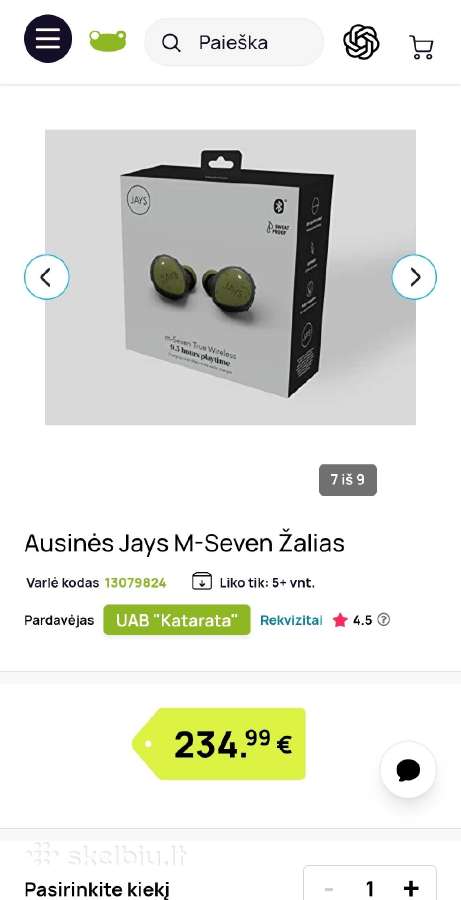 Švediškos ausinės Jays - nuotraukos Nr. 8