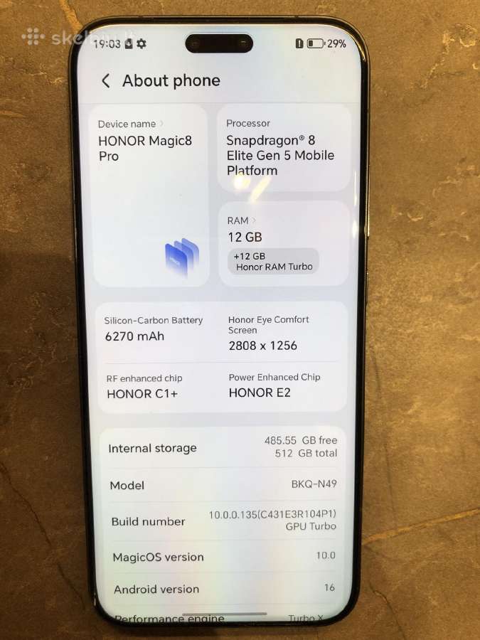 Honor Magic 8 Pro 512gb - nuotraukos Nr. 2