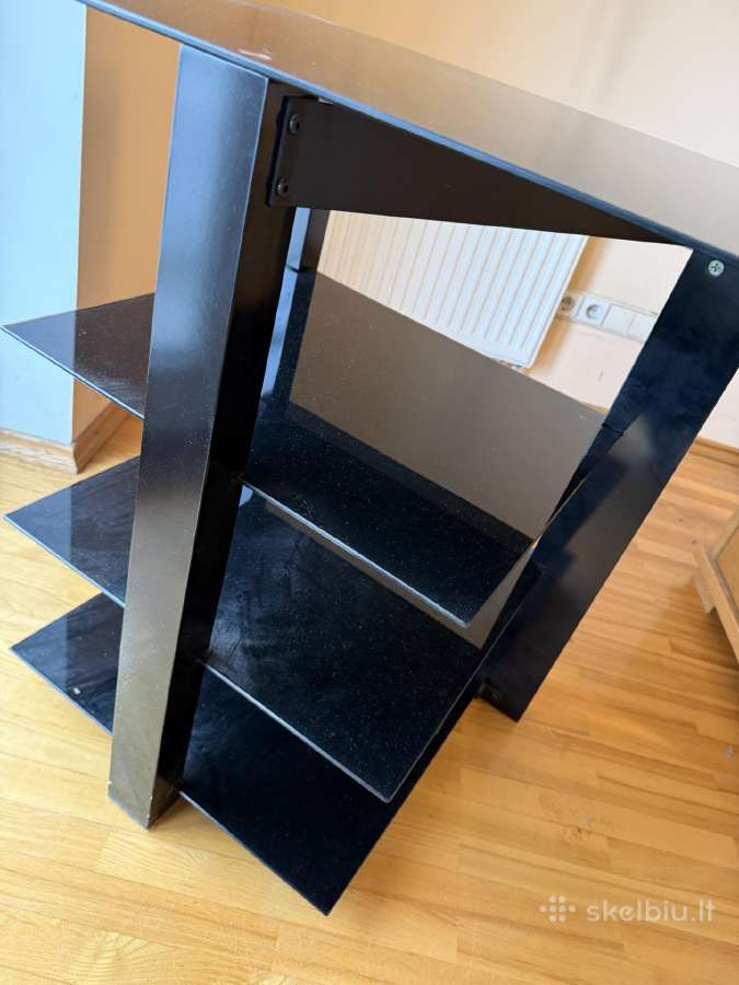 Norstone juoda spintelė su stiklu+plienu 50x75cm - nuotraukos Nr. 4