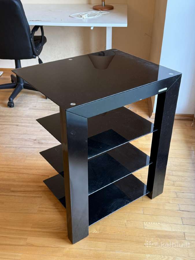 Norstone juoda spintelė su stiklu+plienu 50x75cm - nuotraukos Nr. 6