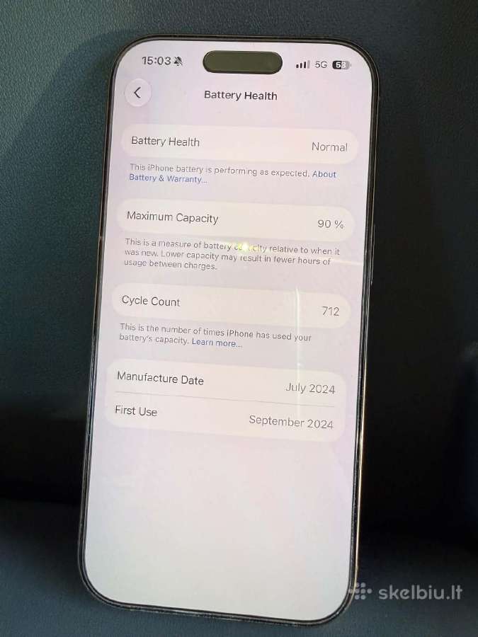 iPhone 16 Pro, Desert Titanium, 256gb - nuotraukos Nr. 3