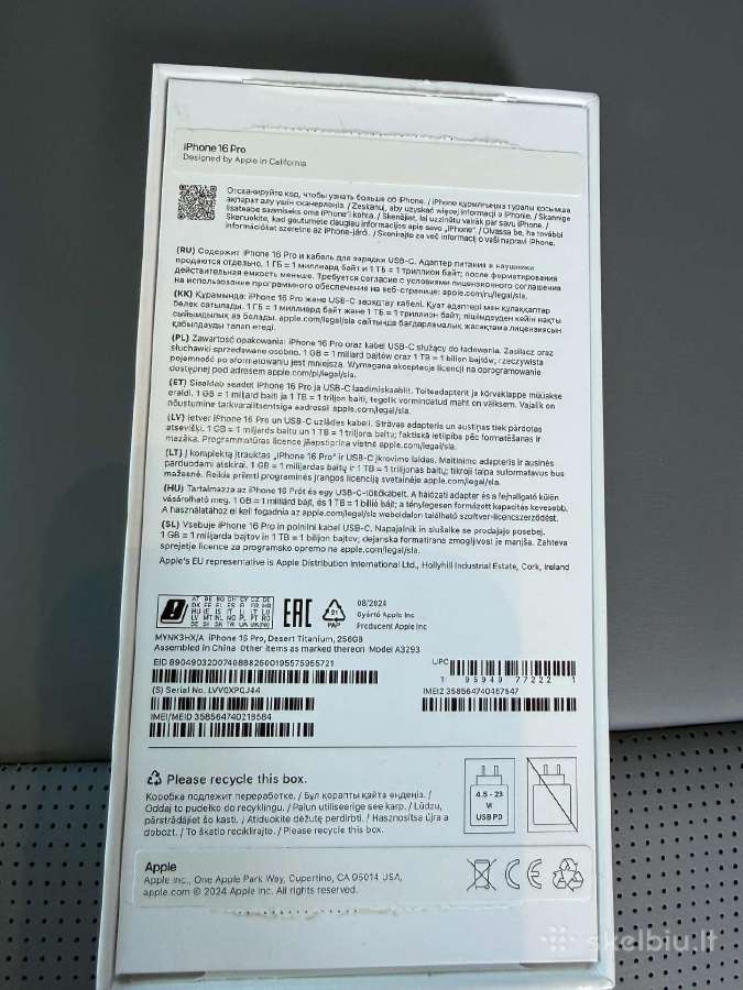 iPhone 16 Pro, Desert Titanium, 256gb - nuotraukos Nr. 6