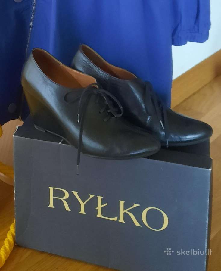 Natūralios odos Rylko platforminiai batai - nuotraukos Nr. 2