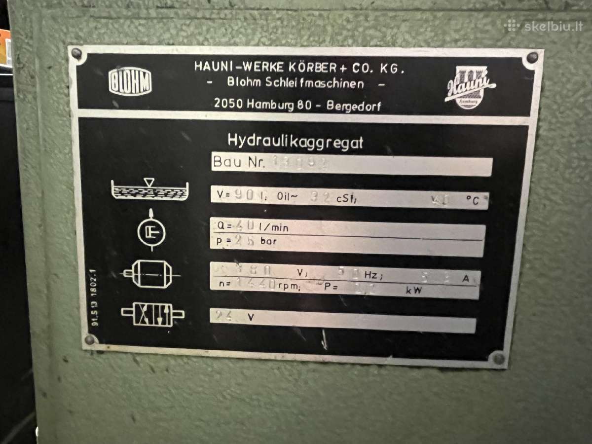 Ilgaamžės metalo šlifavimo staklės - nuotraukos Nr. 7