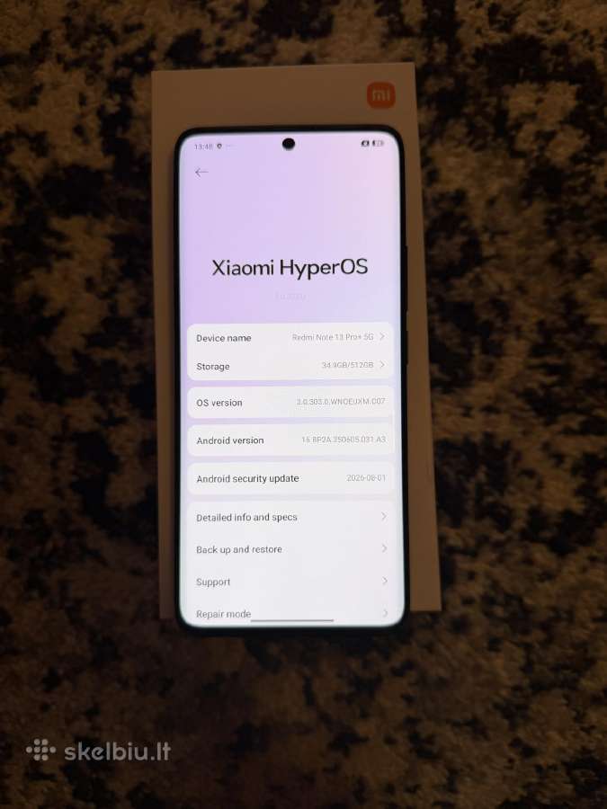 Redmi Note 13 Pro+ 5G 512gb - nuotraukos Nr. 5
