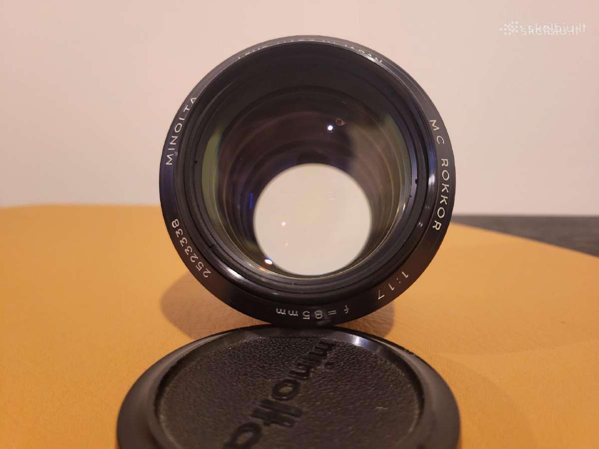 Objektyvas Minolta Mc Rokkor 85mm F1.7 - nuotraukos Nr. 3