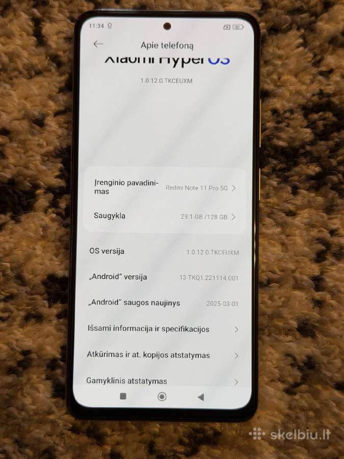 Redmi Note 11 Pro 5G 128gb - nuotraukos Nr. 5