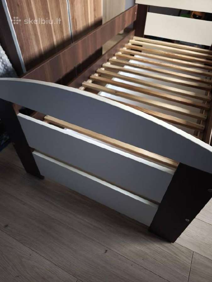 2 x Medinės tvirtos lovos vaikams 165x85 - nuotraukos Nr. 6