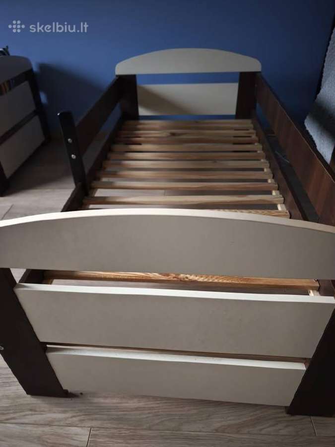 2 x Medinės tvirtos lovos vaikams 165x85 - nuotraukos Nr. 7