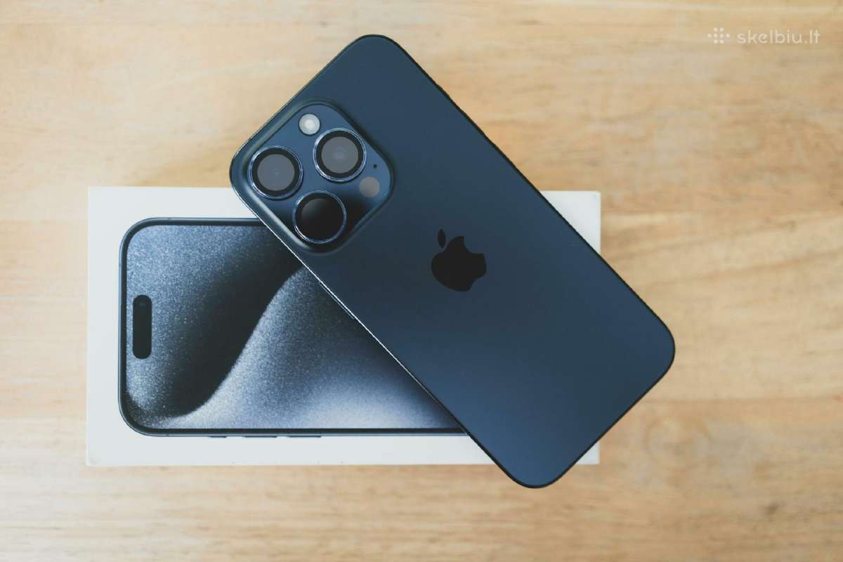 iPhone 15 Pro 128gb Blue Titanium - nuotraukos Nr. 5