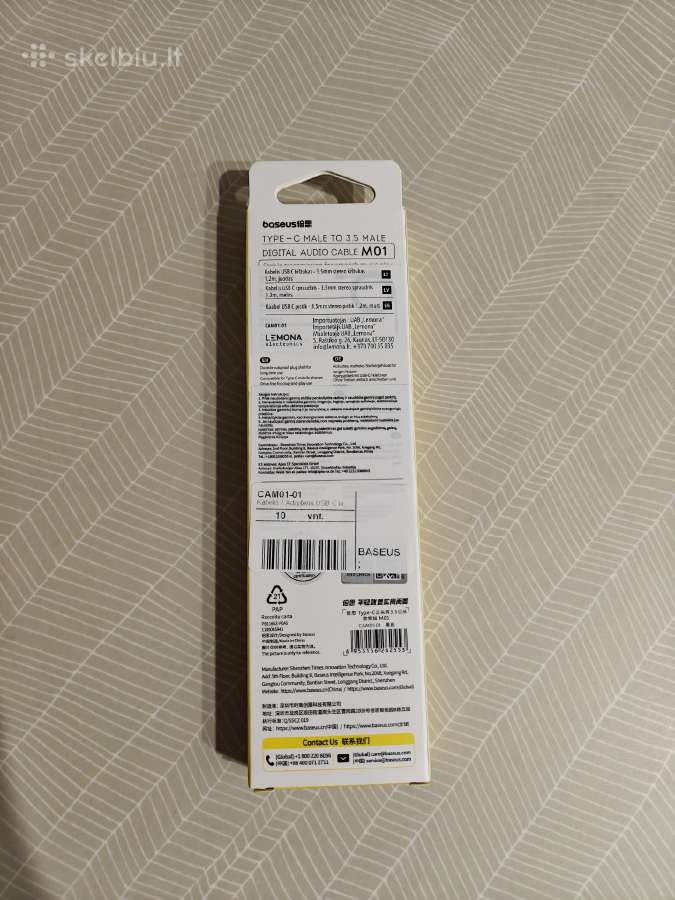 Kabelis Usb C kištukas 3,5& mm stereo kištukas - nuotraukos Nr. 2