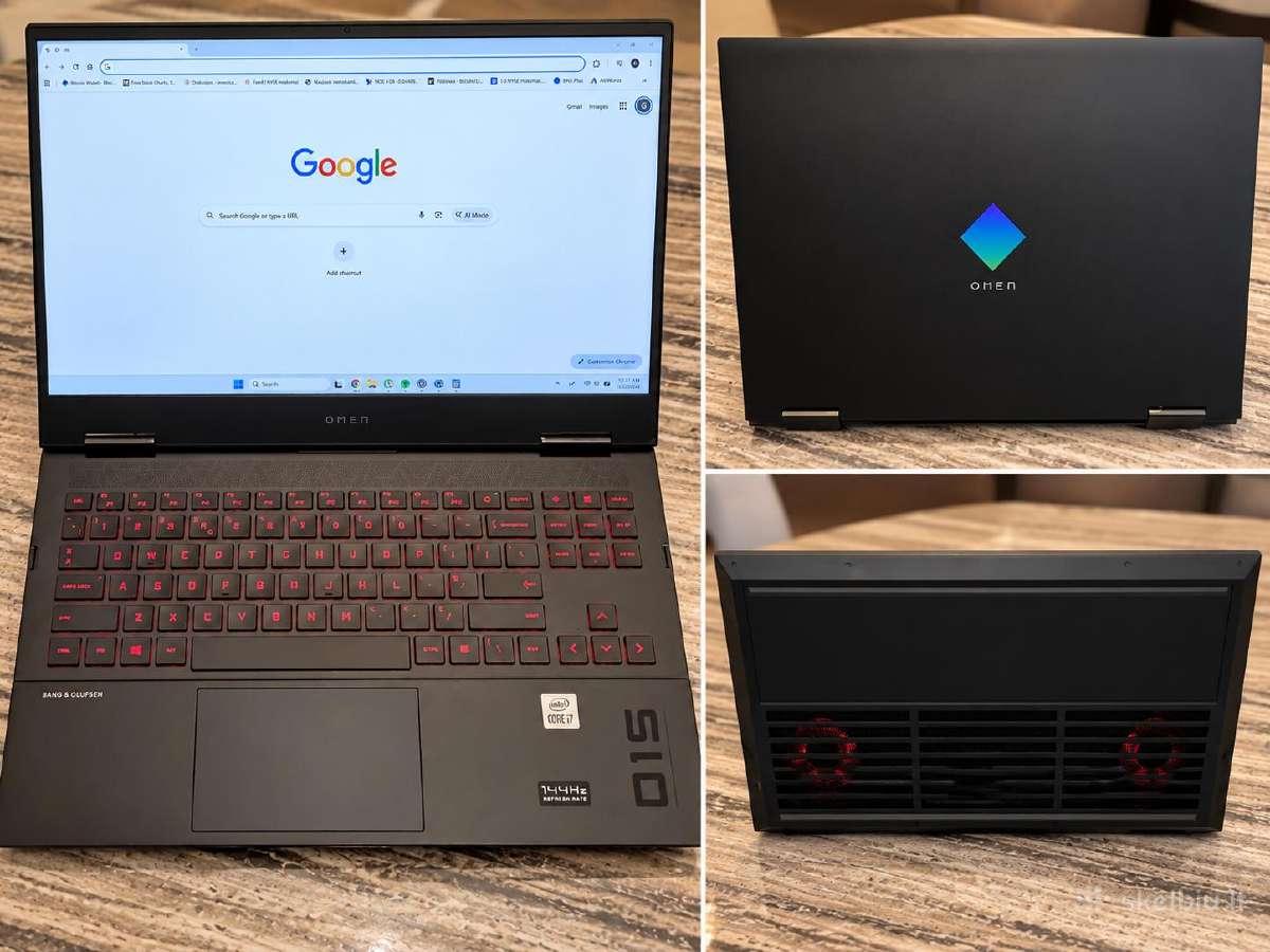 Hp Omen 15 Gaming Intel Core i7-10750h /Gpu 6 GB - nuotraukos Nr. 6