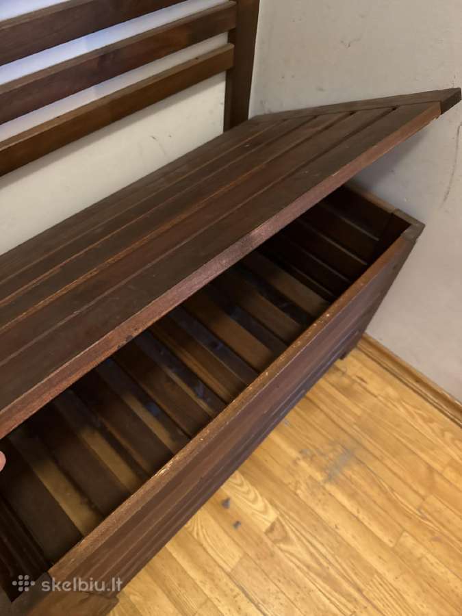 Ikea Äpplarö suoliukas su kabykla ir daiktadėže - nuotraukos Nr. 4