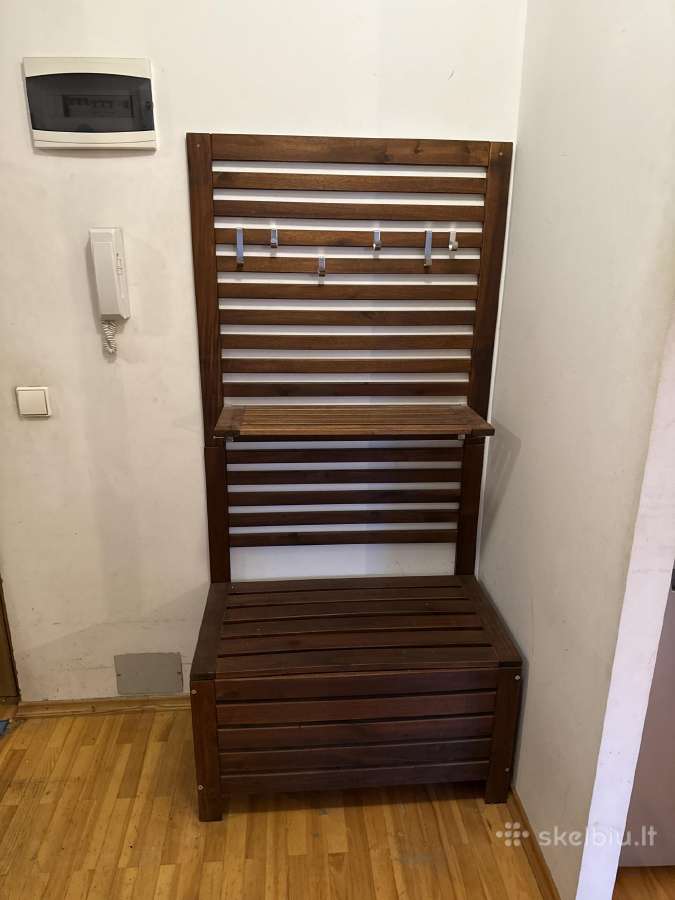 Ikea Äpplarö suoliukas su kabykla ir daiktadėže - nuotraukos Nr. 5