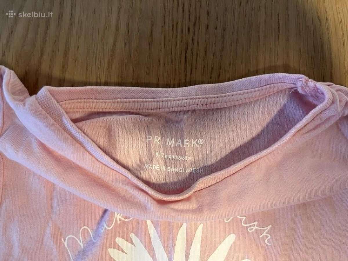 Primark 2 marškinėlių rinkinys, 80 cm - nuotraukos Nr. 2