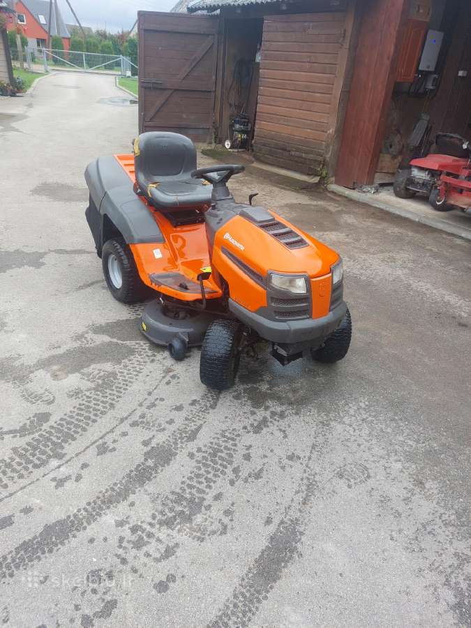 Parduodu žoliapjoves-traktoriukus su krepšiu - nuotraukos Nr. 2