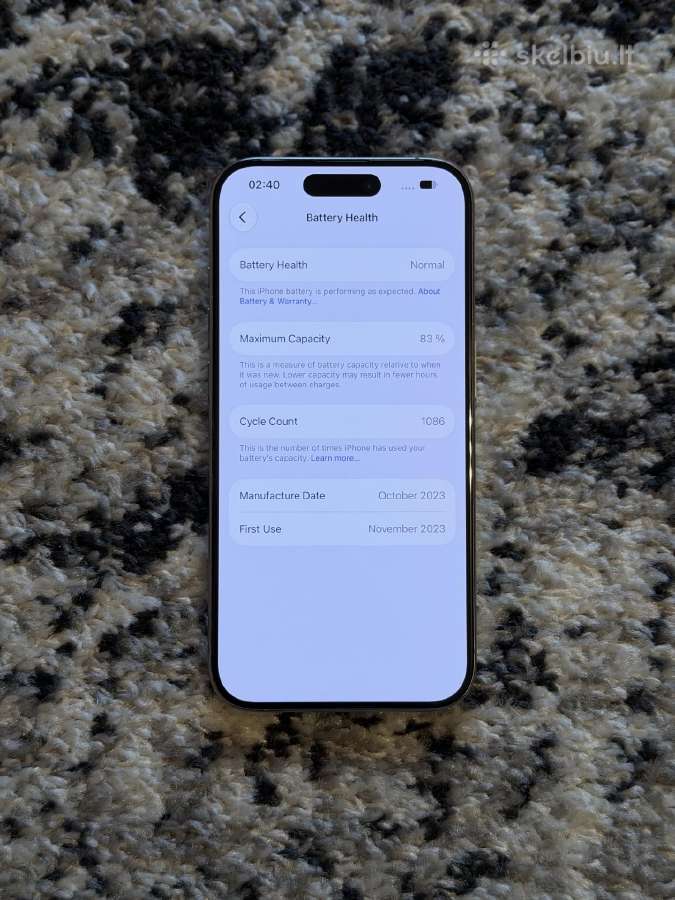 iPhone 15 Pro 128gb - nuotraukos Nr. 6