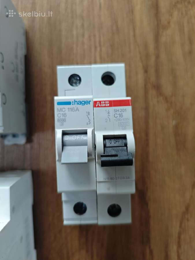 Automatiniai Jungiklai Hager B10/b16/c16 - nuotraukos Nr. 3