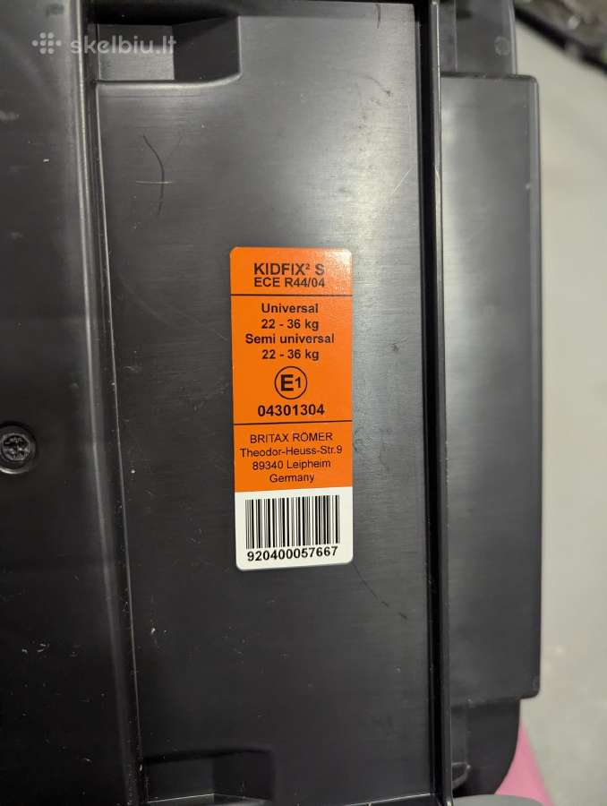 Britax Römer Kidfix² S, 22–36 kg - nuotraukos Nr. 3