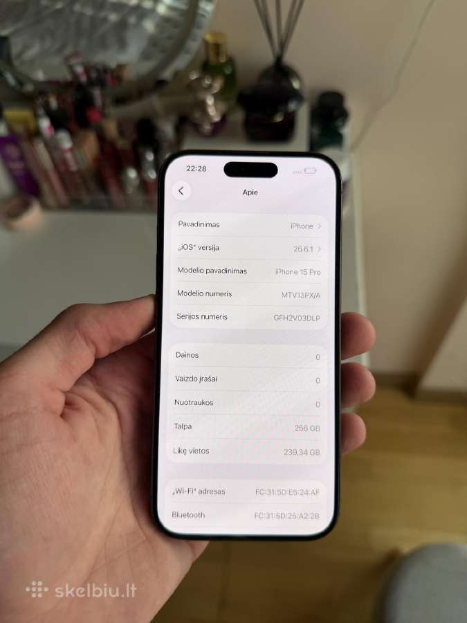 iPhone 15 Pro 256gb - nuotraukos Nr. 5