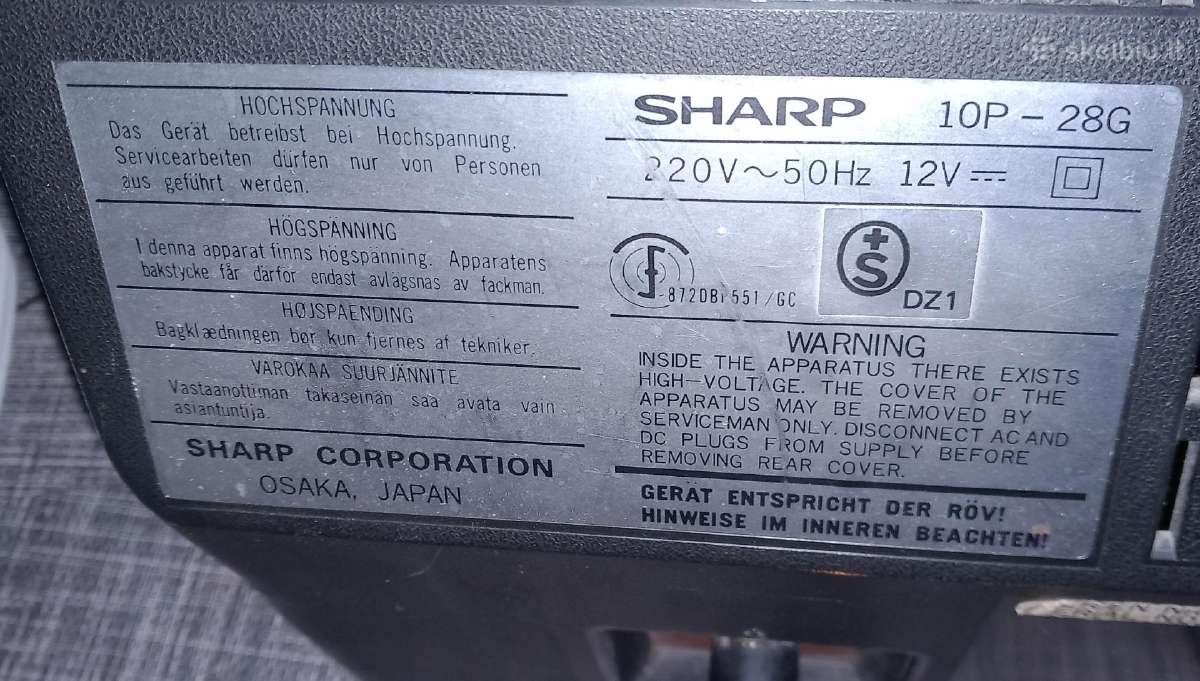 Sharp magnetola su TV - nuotraukos Nr. 4