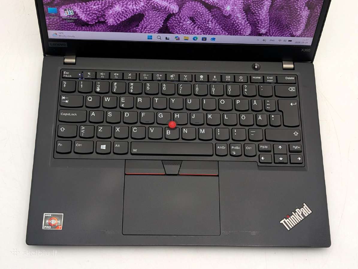 Lenovo X395 Ryzen 7 Pro/16gb/256gb Darbui - nuotraukos Nr. 4
