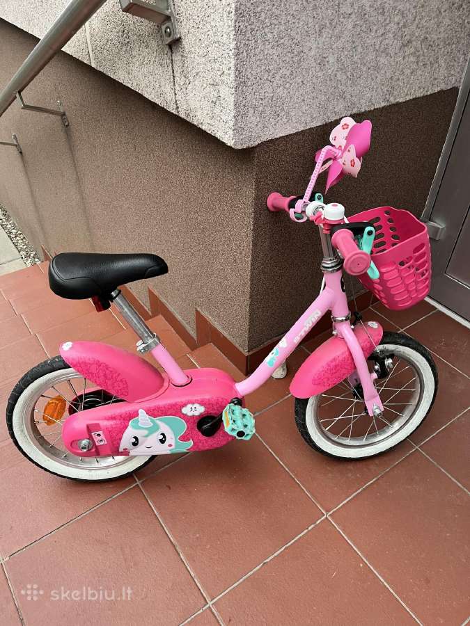 Vaikiškas dviratis Btwin 14" rožinis - nuotraukos Nr. 2