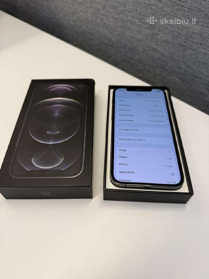 iPhone 12 Pro, Graphite, 128gb su dėžute ir dėklu - nuotraukos Nr. 15