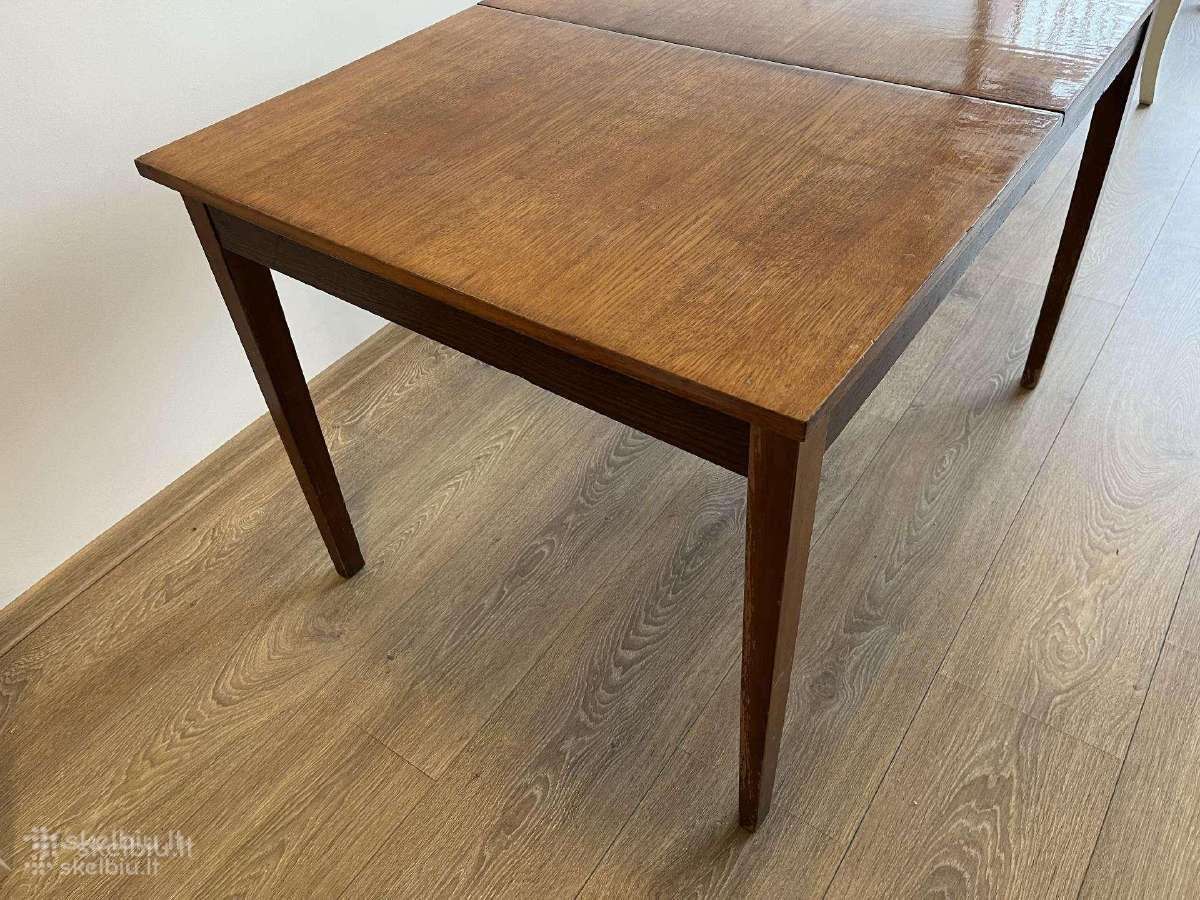 Mid century stalas 80x110 cm išsiskleidžiantis - nuotraukos Nr. 2