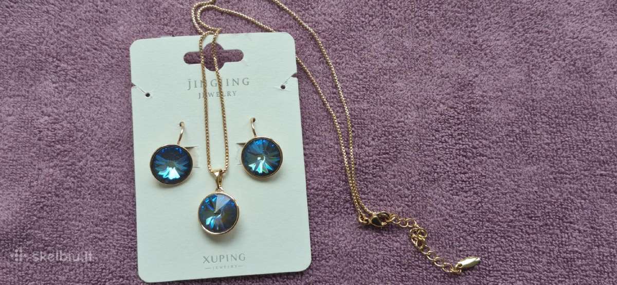 Rinkinys su Swarovski stiliaus kristalais - nuotraukos Nr. 2