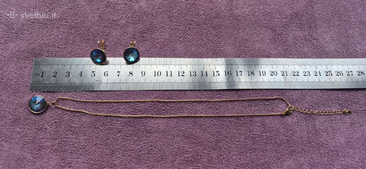 Rinkinys su Swarovski stiliaus kristalais - nuotraukos Nr. 3